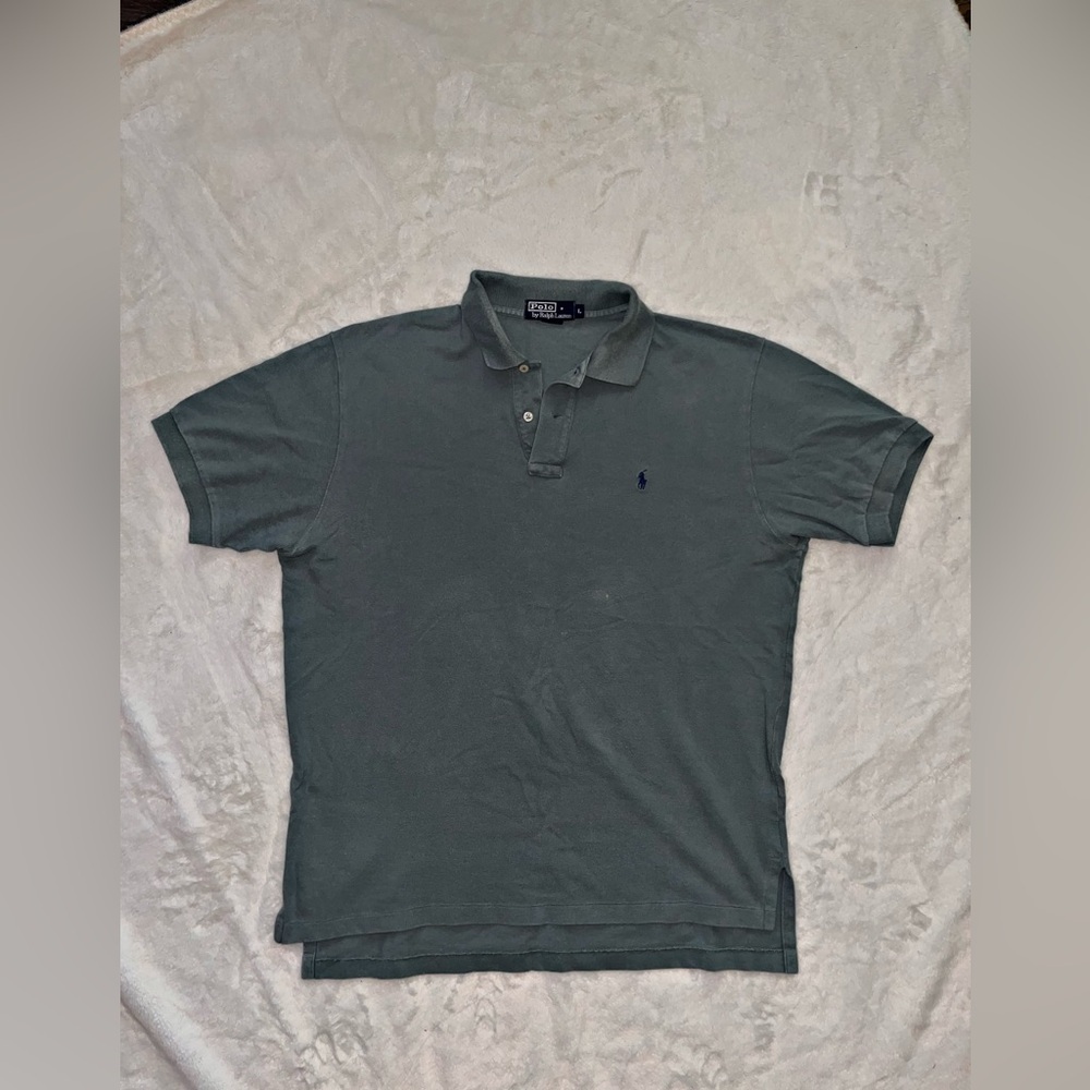 Vintage Ralph Lauren Men's Polo Green Shirt